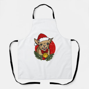 Santa angry chihuahua christmas Classic T-Shirt Apron