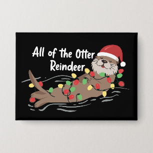 Santa Animal Xmas All Of The Otter Reindeer Animal