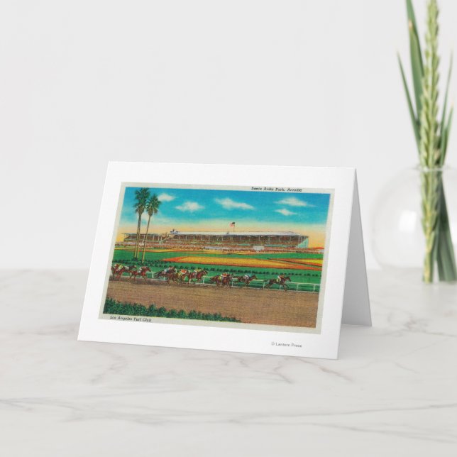 Santa Anita Park Horse RacesArcadia, CA Holiday Card (Front)