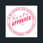 Santa Approved Gift Label From North Pole Workshop Self-inking Stamp<br><div class="desc">Christmas stamp for gifts or tags. Also available on a classic wooden stamp</div>