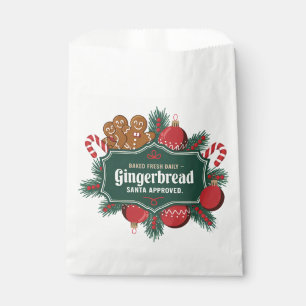 Santa approved Gingerbread party Favour Bag