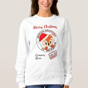 *~* Santa Approved Special Delivery Naughty Nice Sweatshirt