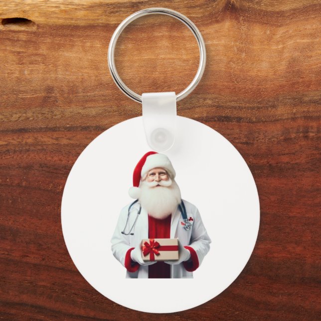 SANTA AS A DOCTOR KEY RING (Front)