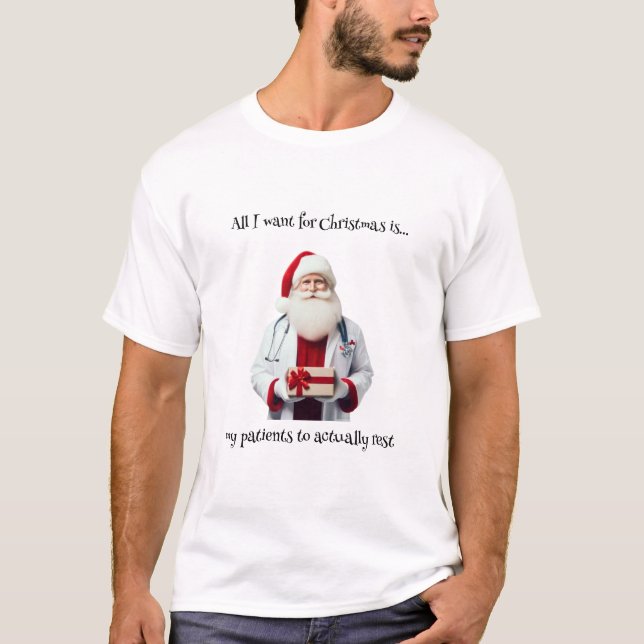 SANTA AS A DOCTOR T-Shirt (Front)