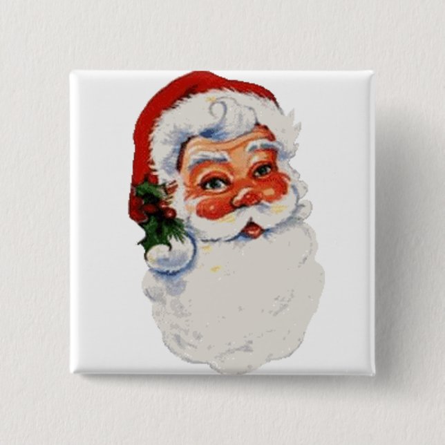 Santa baby! 15 cm square badge (Front)