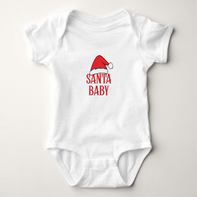 SANTA BABY BABY BODYSUIT (Front)