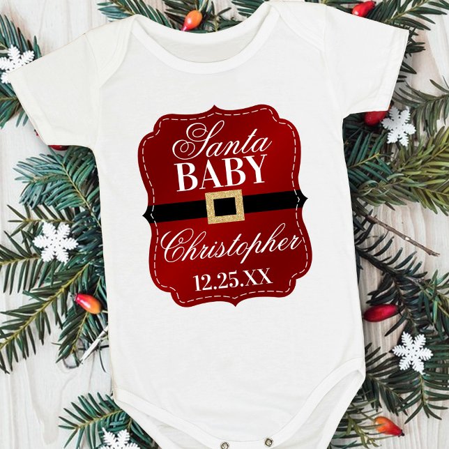 Santa Baby | Christmas Baby Baby Bodysuit (Creator Uploaded)