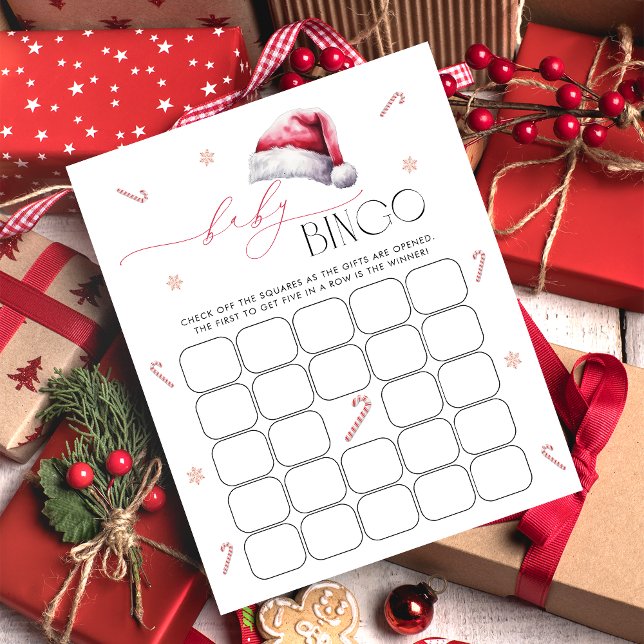 Santa Baby Christmas Baby Bingo Game Card (Creator Uploaded)