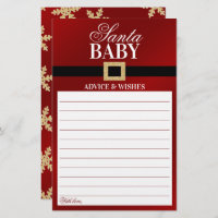 Santa Baby | Christmas Baby Shower Advice & Wishes