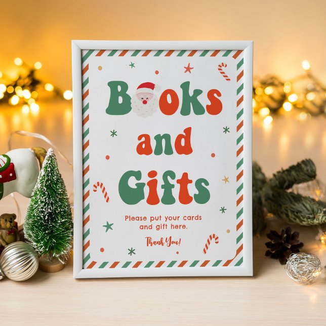 Santa Baby Christmas Baby Shower Books and Gifts Poster (Creator Uploaded)