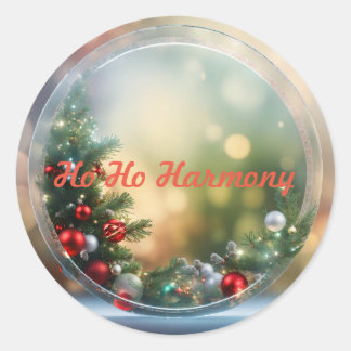 Santa Baby Christmas Baby Shower Classic Round Sti Sticker