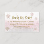 Santa Baby Christmas Baby Shower Enclosure Card<br><div class="desc">Adorable calligraphy with snowflakes,  winter-themed baby shower enclosure card. Easy to personalise with your details. Check the collection to find matching items as enclosure cards.</div>