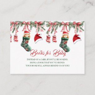 Santa Baby Christmas Baby Shower Enclosure Card