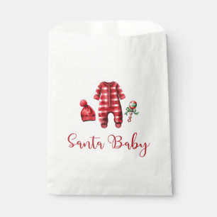 Santa Baby Christmas Baby Shower Favour Bag