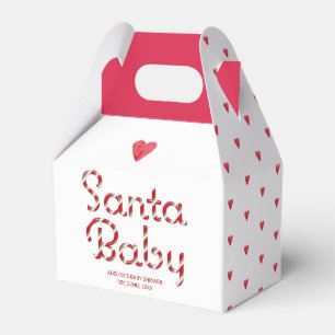 Santa Baby Christmas Baby Shower Favour Box