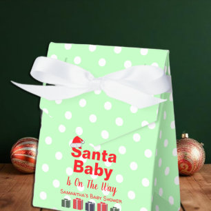 Santa Baby Christmas Baby Shower Favour Box