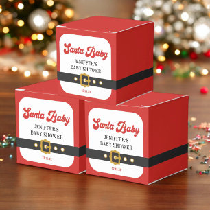 Santa Baby Christmas Baby Shower Favour Box