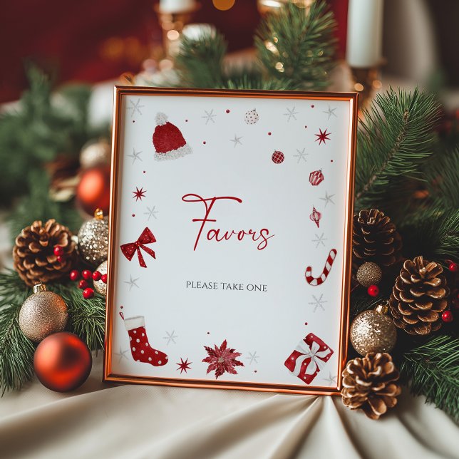 Santa Baby Christmas Baby Shower Favours Poster (Creator Uploaded)