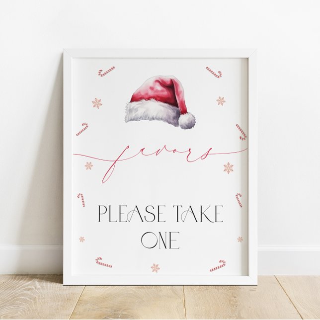 Santa Baby Christmas Baby Shower Favours Poster (Creator Uploaded)