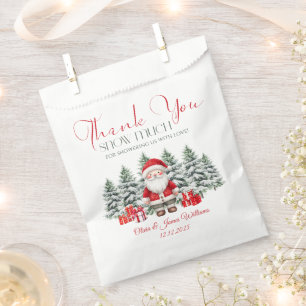 Santa Baby Christmas Baby Shower Gender Neutral Favour Bag