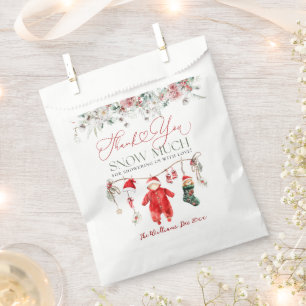 Santa Baby Christmas Baby Shower Gender Neutral Favour Bag