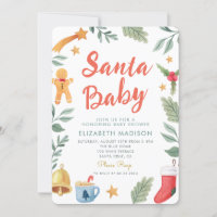Santa Baby Christmas Baby Shower