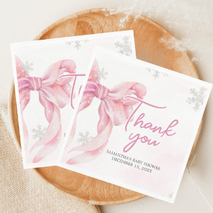 Santa Baby Christmas Baby Shower Napkin