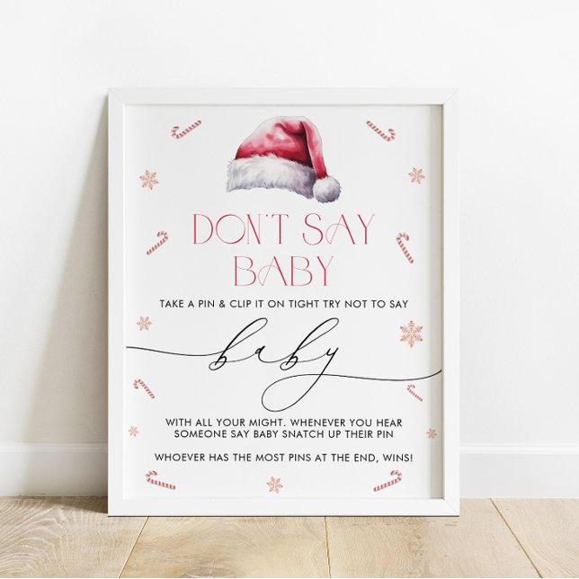Santa Baby Christmas Don't Say Baby Game Poster (Creator Uploaded)
