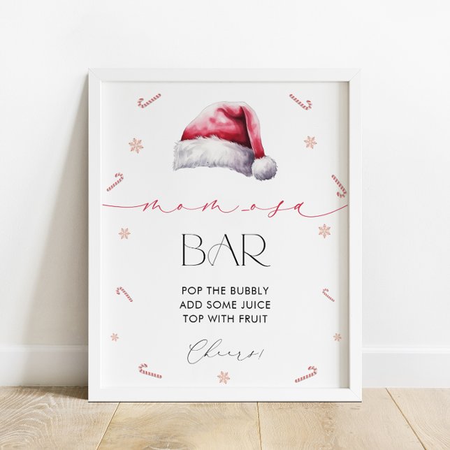 Santa Baby Christmas Mum-Osa Bar Baby Shower  Poster (Creator Uploaded)