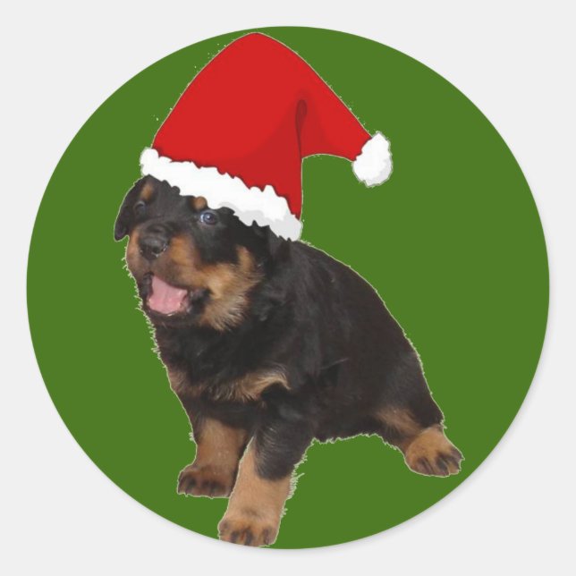 Santa Baby Classic Round Sticker (Front)