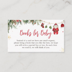 Santa Baby Clothes Winter Christmas Books for Baby Enclosure Card