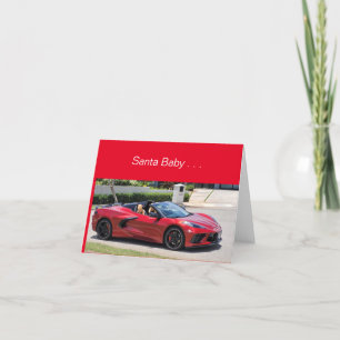 Santa Baby. . .  Corvette Thank You Card