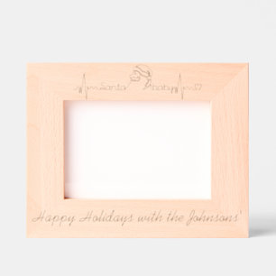 Santa Baby Etched Frames