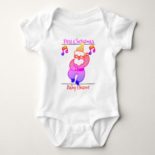 santa. baby first Christmas  Bodysuit