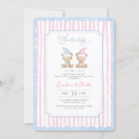 Santa Baby Gender Reveal Invitation