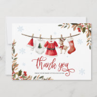Santa Baby Girl Christmas Thank You