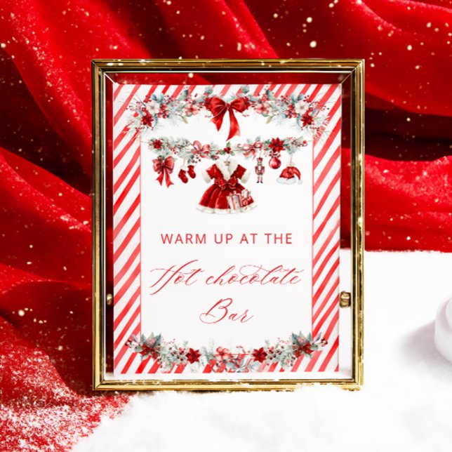 Santa Baby Girl Warm up at the Hot Chocolate Bar  Poster (Creator Uploaded)