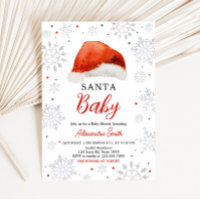 Santa Baby Hat Baby Shower 