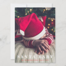 santa baby holiday card