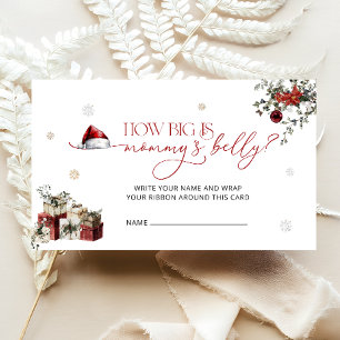 Santa Baby How Big Is Mummy's Belly Enclosure Card