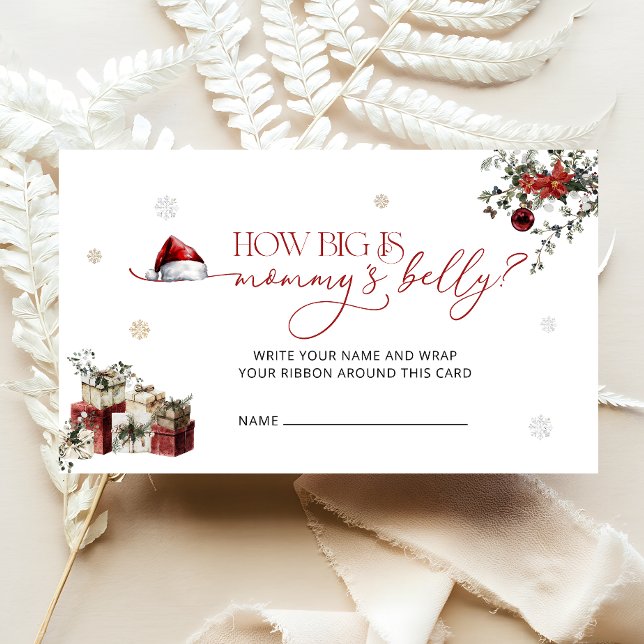 Santa Baby How Big Is Mummy's Belly Enclosure Card (Creator Uploaded)