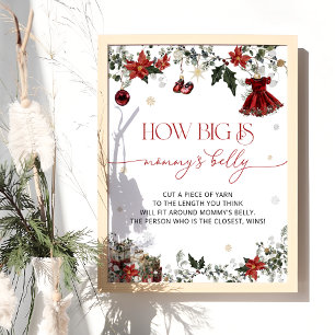 Santa Baby How Big is Mummy's Belly Poster