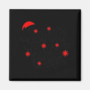 Santa Baby Pregnancy Announcement Christmas Santa  Magnet