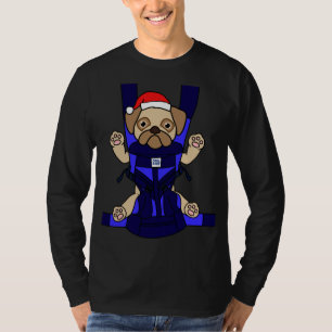 Santa Baby Pug Funny Cute Dog Mum Dad Christmas Gi T-Shirt