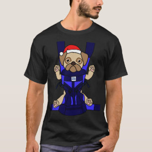 Santa Baby Pug Funny Cute Dog Mum Dad Christmas Gi T-Shirt