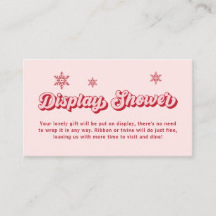 Santa Baby Shower Christmas Display Shower Enclosure Card