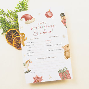Santa Baby Shower Prediction & Advice Game