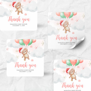 Santa Baby Shower  Square Sticker