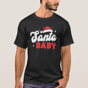 Santa Baby Sparkle Bright Merry Christmas Winter H T-Shirt