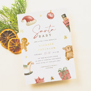 Santa Baby Winter Christmas Baby Shower